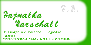 hajnalka marschall business card